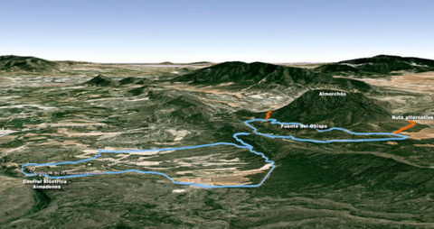 Walking routes Cieza, the PR-MU 25