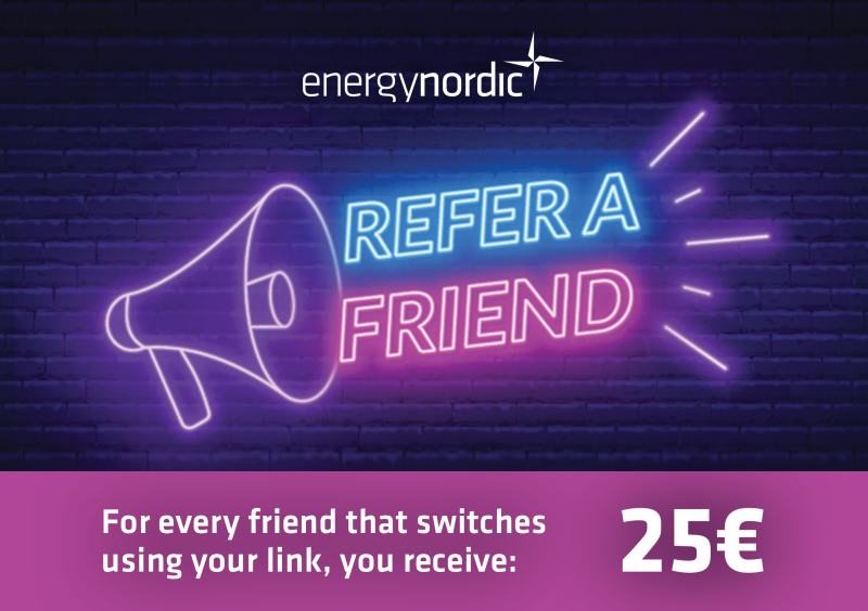 Refer Friends and get rewarded with Energy Nordic