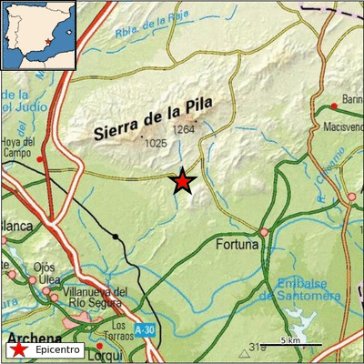 Fourth and fifth earthquakes in Region of Murcia this week