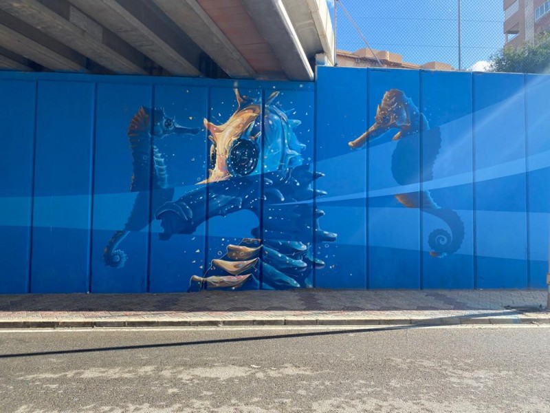 <span style='color:#780948'>ARCHIVED</span> - Urban artists create stunning mural in La Manga