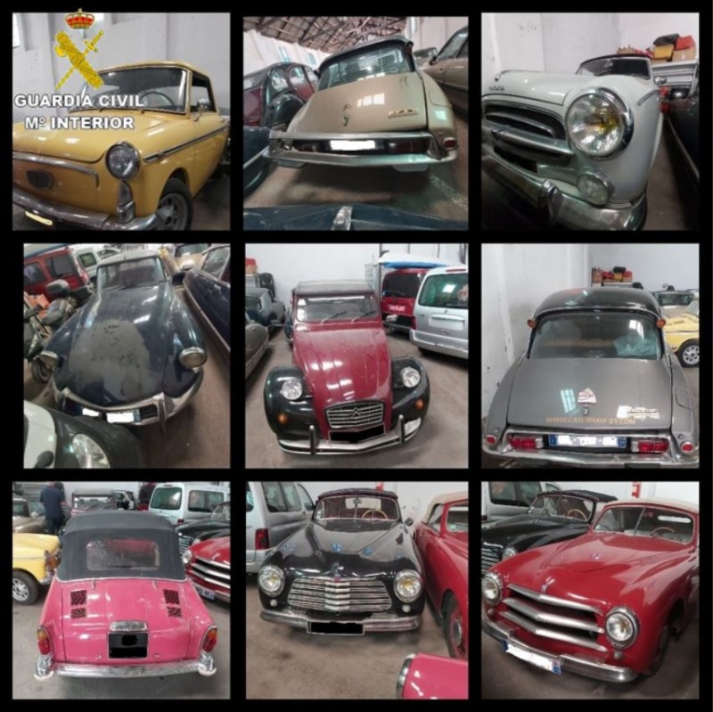 <span style='color:#780948'>ARCHIVED</span> - 11 classic cars stolen in France turn up in Cadiz, Andalusia
